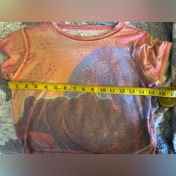 We The Free Sunset Desert Crop Top - Pink and Blue - Picture 4 of 7